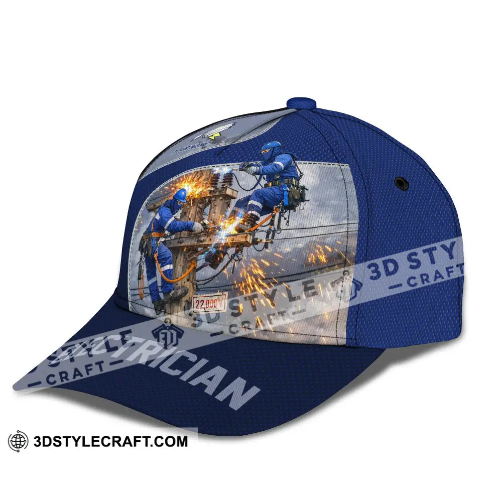 Personalized Cap Customized Electrician Classic Cap - CLASSIC CAP / UNIVERSAL FIT - Cap