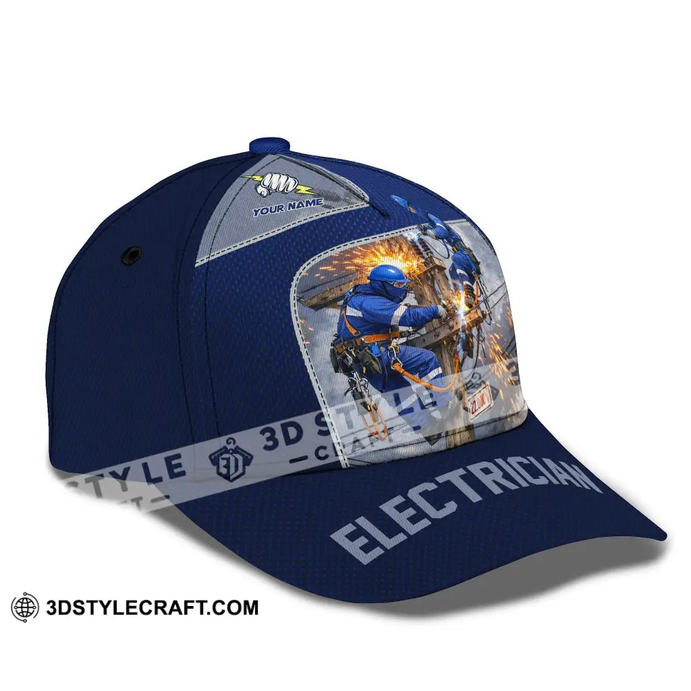 Personalized Cap Customized Electrician Classic Cap - CLASSIC CAP / UNIVERSAL FIT - Cap