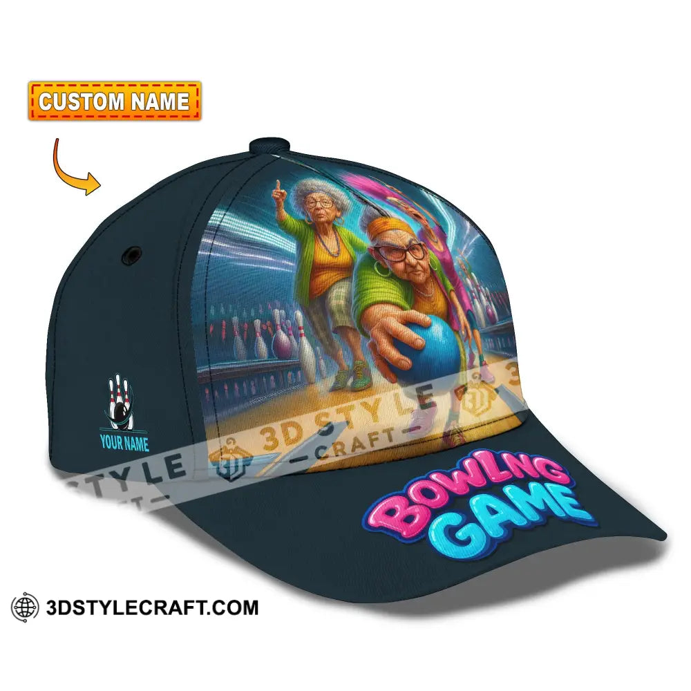 Personalized Cap Customized Funny Bowling Game Classic Cap CLASSIC CAP / UNIVERSAL FIT Cap