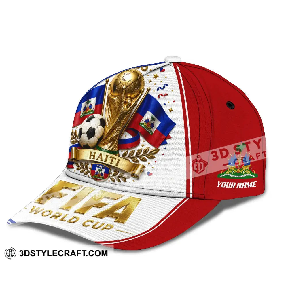 Personalized Cap Customized Haiti World Cup 2026 Classic Cap - CLASSIC CAP / UNIVERSAL FIT - Cap