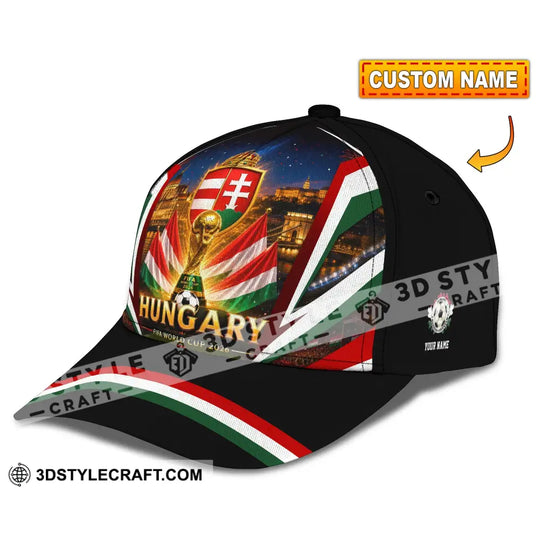 Personalized Cap, Customized Hungary World Cup 2026 Classic Cap style option 1