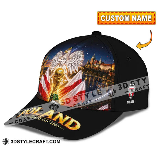 Personalized Cap, Customized Poland World Cup 2026 Classic Cap style option 1