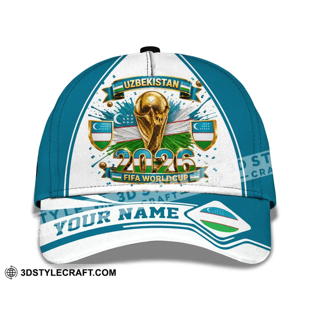 Personalized Cap Customized Uzbekistan World Cup 2026 Classic Cap - CLASSIC CAP / UNIVERSAL FIT - Cap