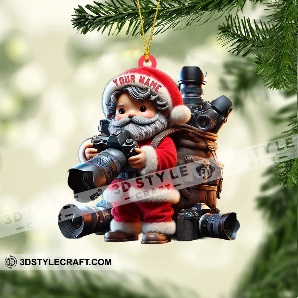 Photographer Christmas Home Decor Ornament Personalized