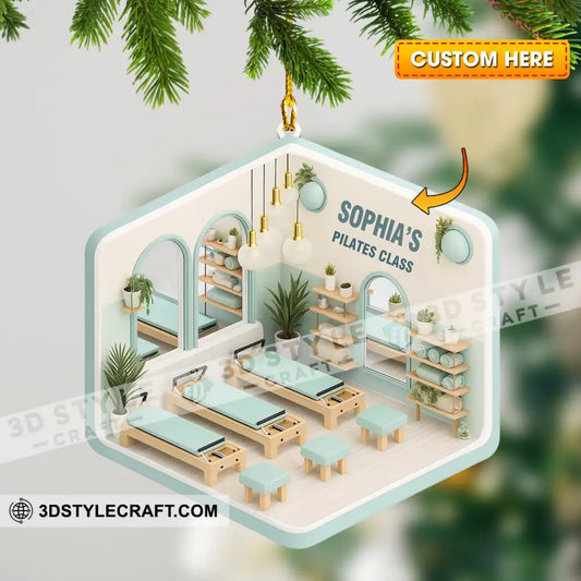 Pilates Class Corner Home Decor Christmas Ornament Personalized Ornament 3.54’’ / 1 Ornament Ornament