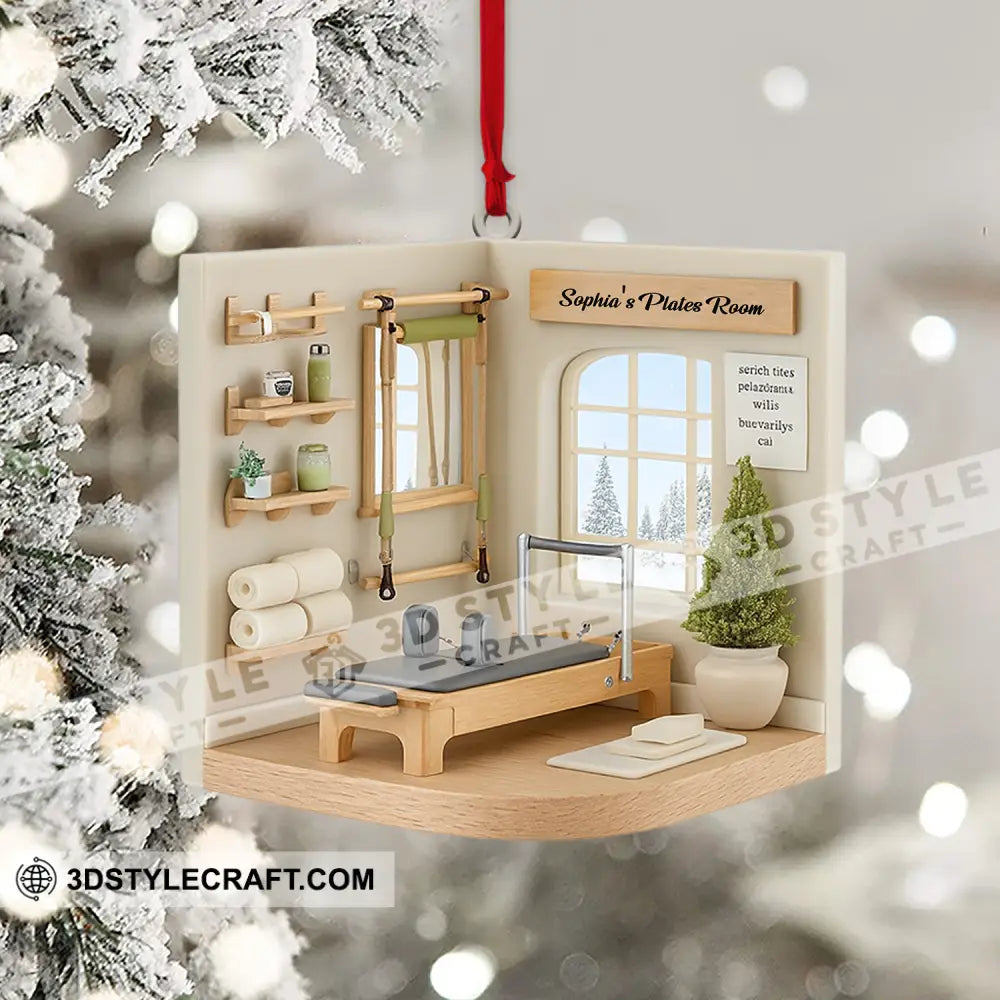Pilates Room Home Decor Christmas Ornament Personalized Ornament Ornament