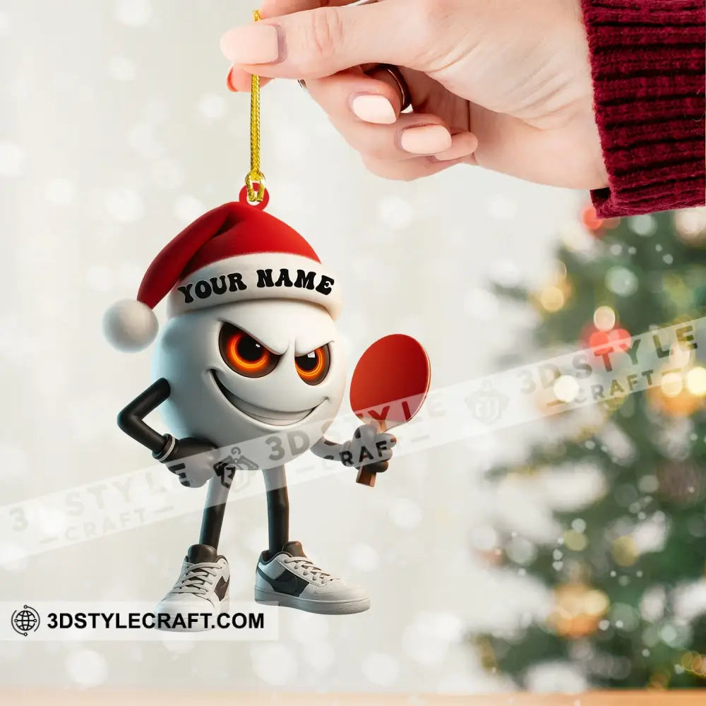 Ping Pong Home Decor Christmas Ornament Personalized Ornament Ornament