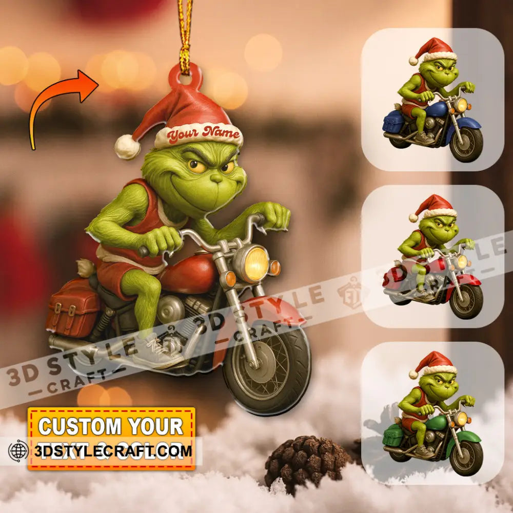 Racing ELF Home Decor Christmas Ornament Personalized Ornament 3.54’’ / 1 Ornament Ornament