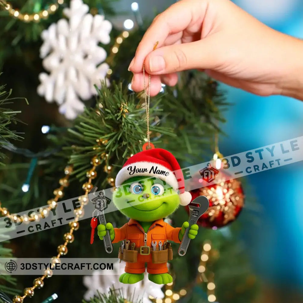 Repairman Grinch Home Decor Christmas Ornament Personalized Ornament Ornament
