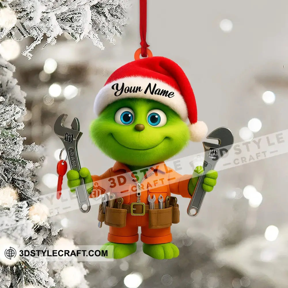 Repairman Grinch Home Decor Christmas Ornament Personalized Ornament Ornament