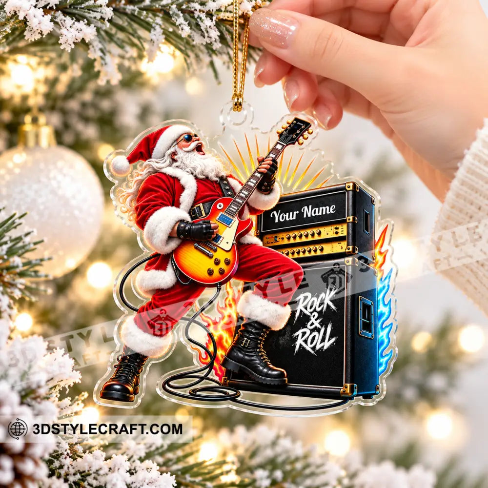 Rock And Roll Home Decor Christmas Ornament Personalized Ornament - Ornament