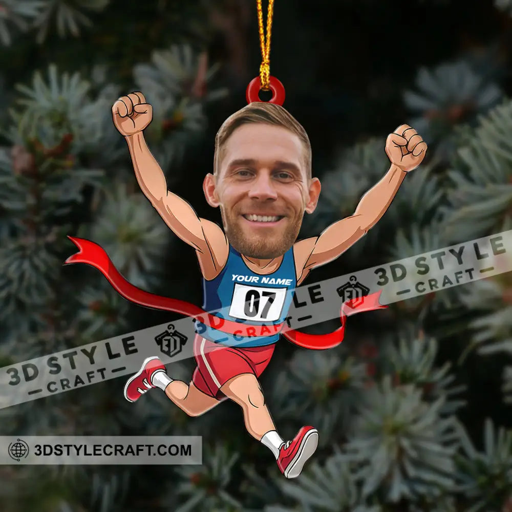 Running Lover Home Decor Christmas Ornament Personalized Ornament Ornament