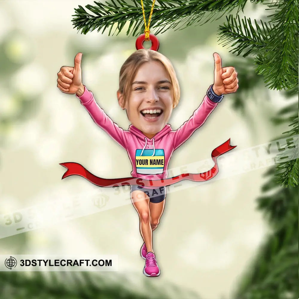 Running Lover Home Decor Christmas Ornament Personalized Ornament Ornament