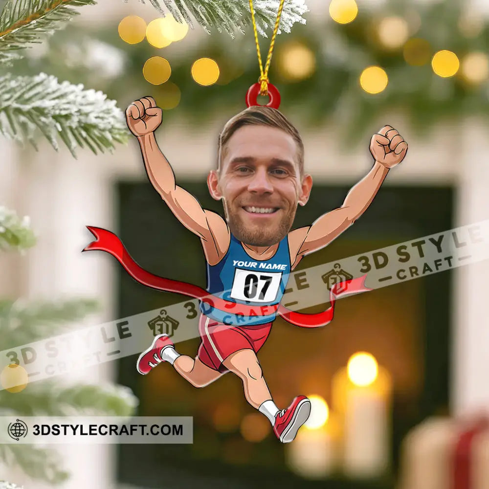 Running Lover Home Decor Christmas Ornament Personalized Ornament Ornament