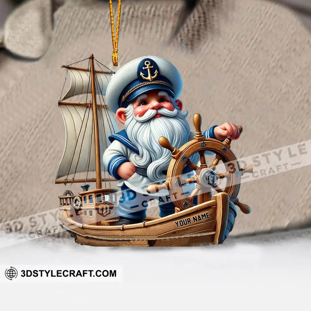Sailor Santa Home Decor Christmas Ornament Personalized