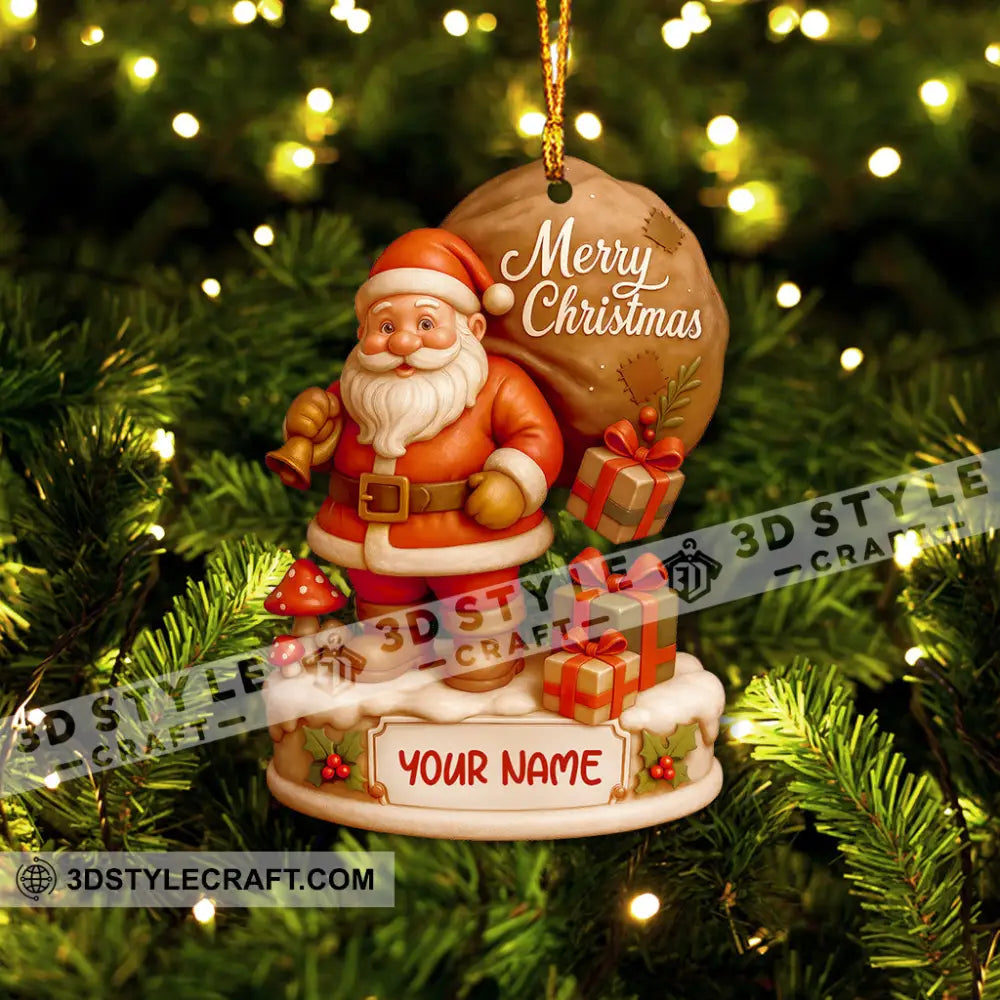 Santa Claus Home Decor Christmas Ornament Personalized Ornament Ornament