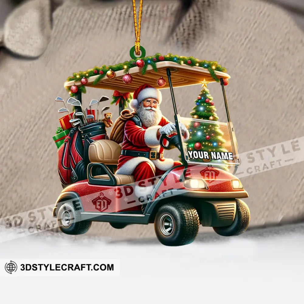 Santa Coming Home Decor Christmas Ornament Personalized