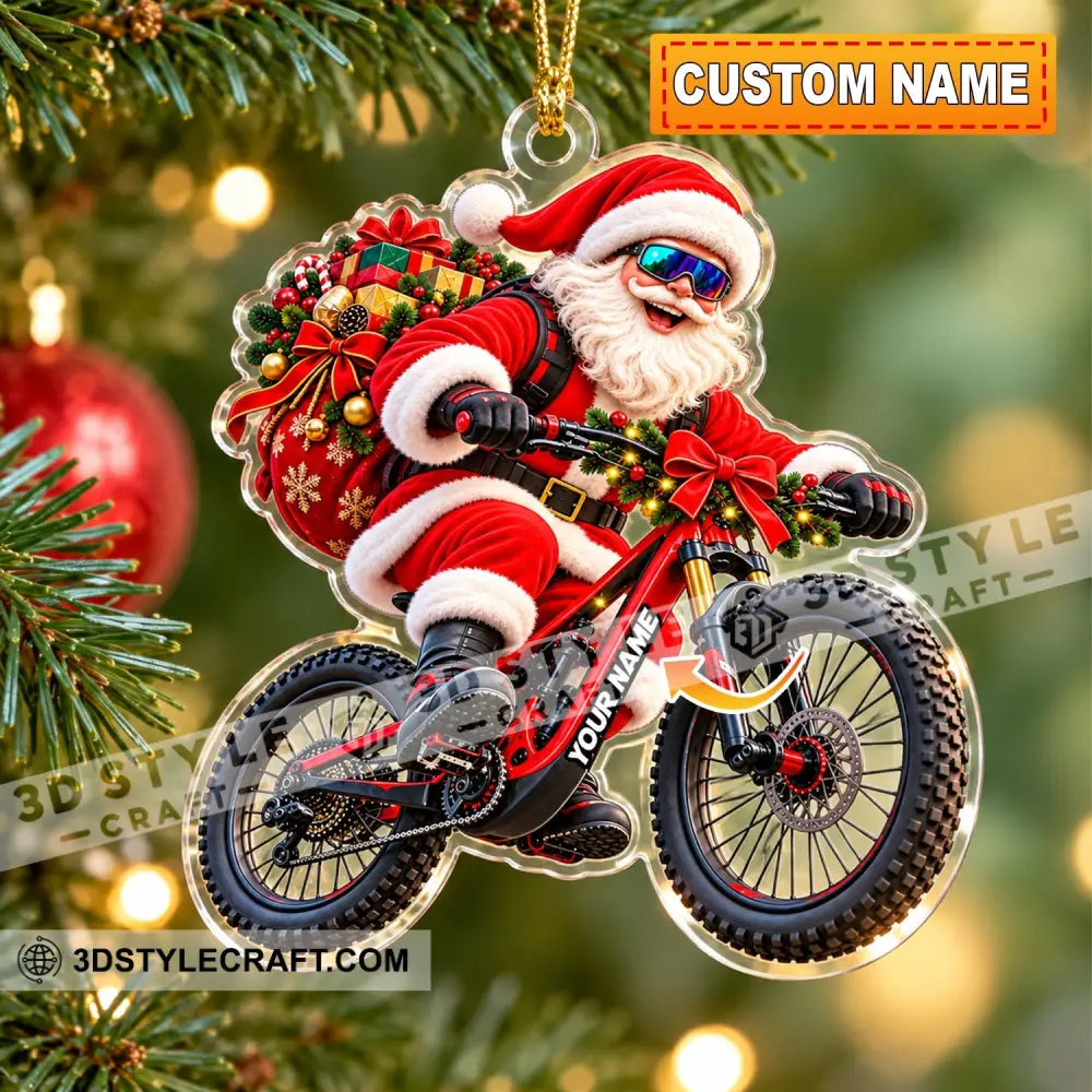 Santa Coming Home Decor Christmas Ornament Personalized Ornament - 3.54’’ / 1 Ornament - Ornament