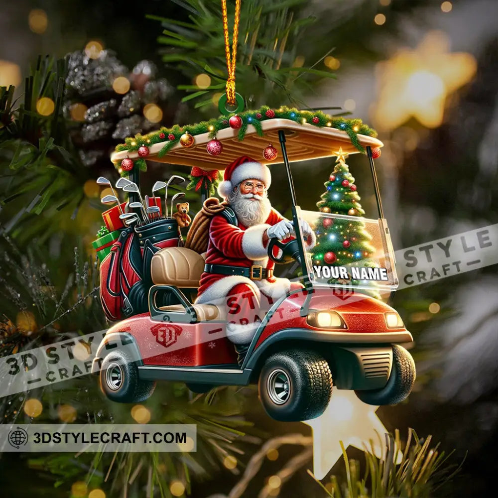 Santa Coming Home Decor Christmas Ornament Personalized