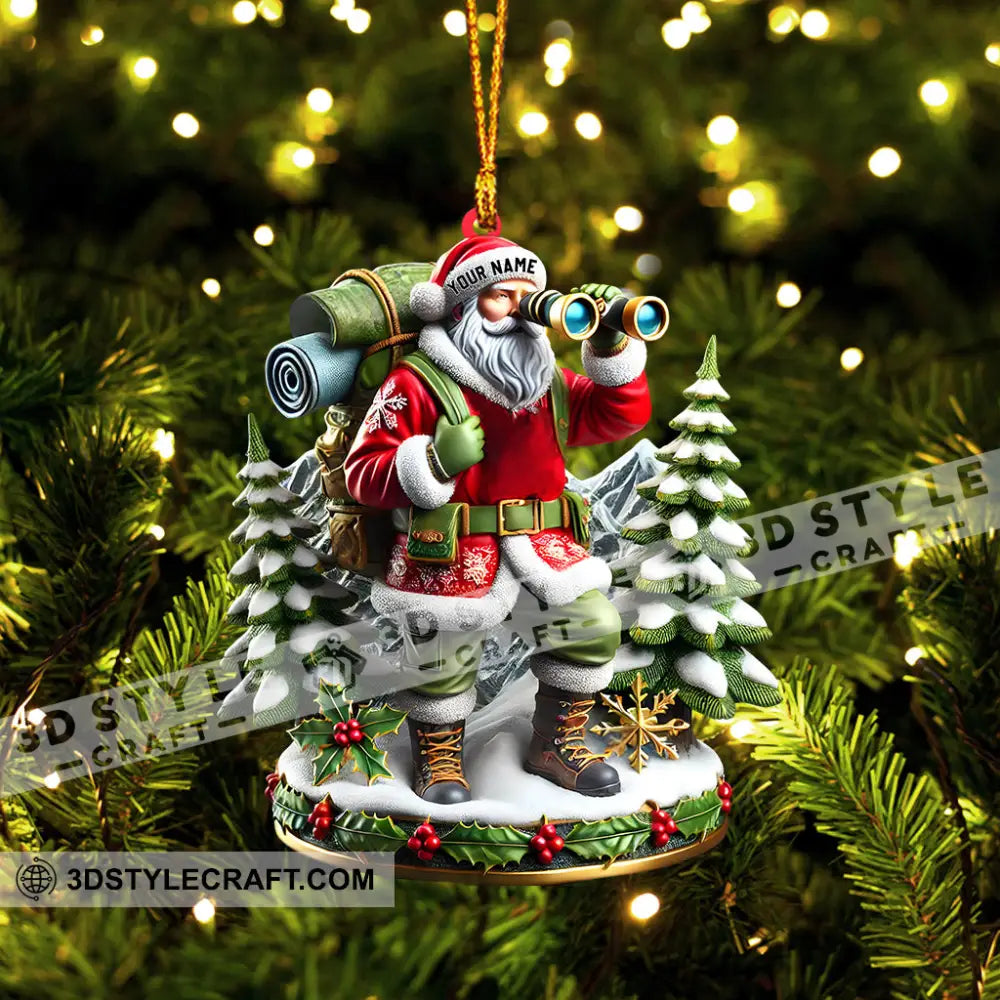 Santa Discovery Home Decor Christmas Ornament Personalized