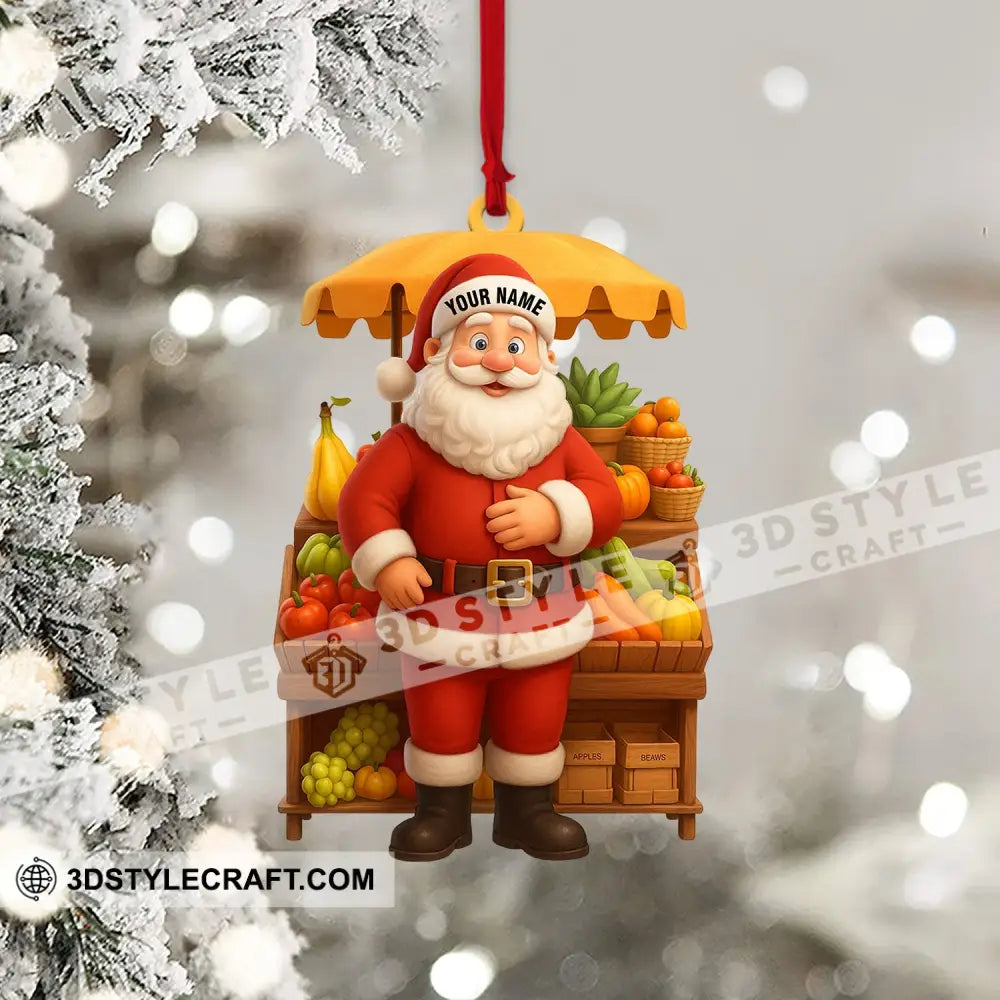 Santa Home Decor Christmas Ornament Personalized Ornament Ornament