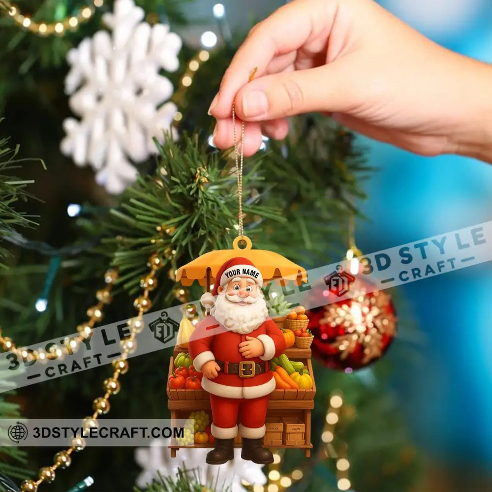 Santa Home Decor Christmas Ornament Personalized Ornament Ornament