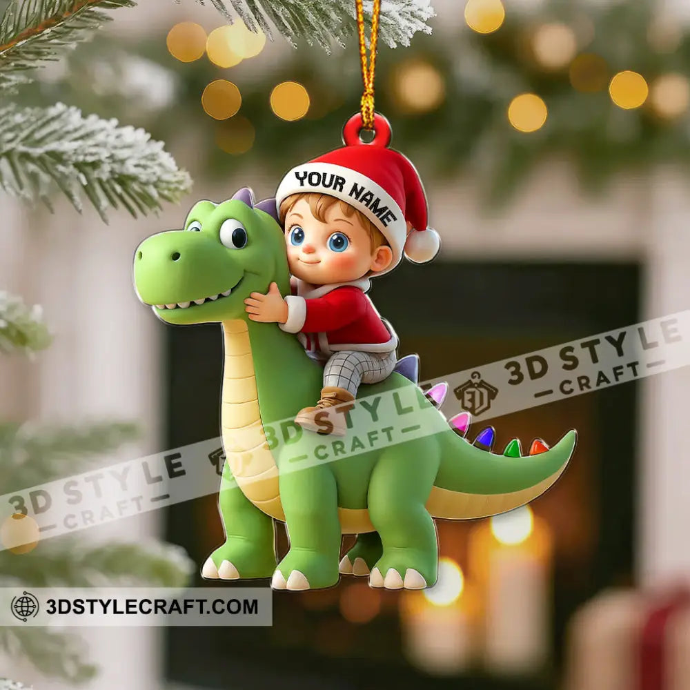 Santa Kid Coming Home Decor Christmas Ornament Personalized Ornament Ornament