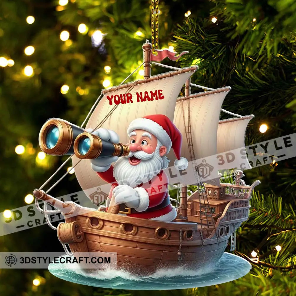 Santa Treasure Hunt Home Decor Christmas Ornament Personalized Ornament Ornament