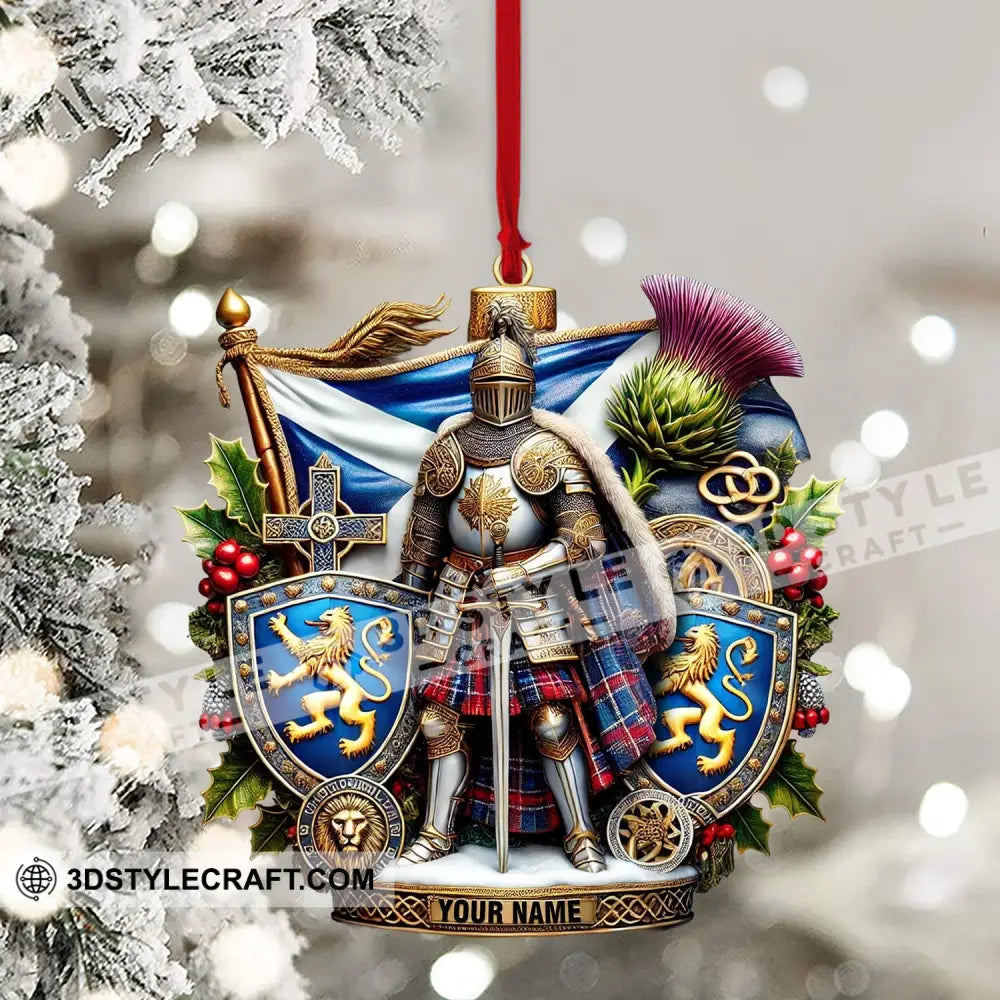 Scotland Lover Christmas Ornament Personalized