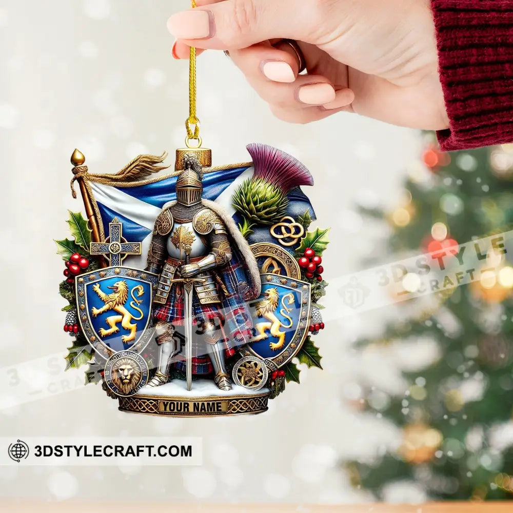 Scotland Lover Christmas Ornament Personalized