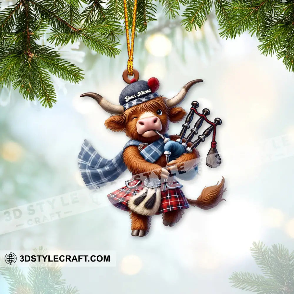 Scottish Cows Christmas Home Decor Christmas Ornament Personalized Ornament Ornament