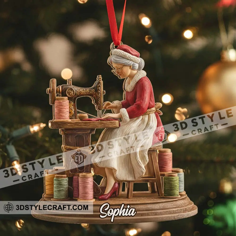 Sewing Christmas Home Decor Christmas Ornament Personalized Ornament Ornament