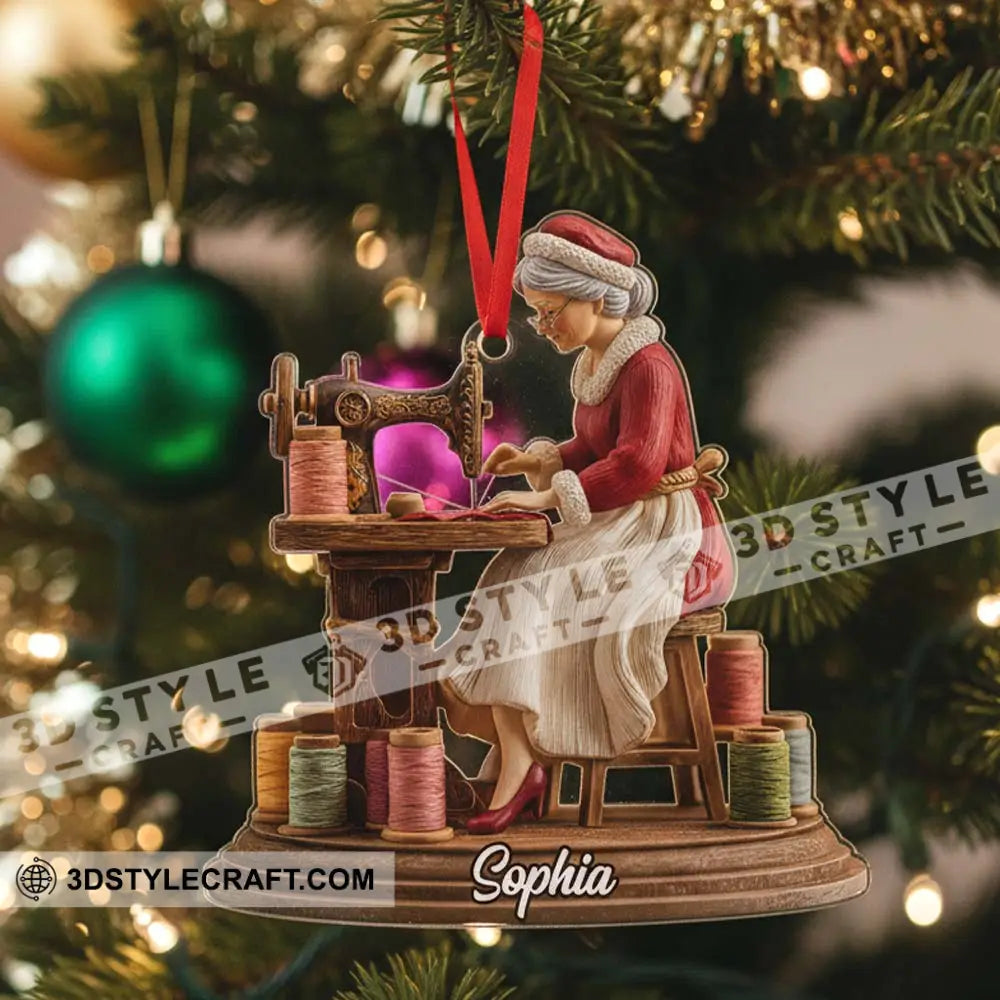 Sewing Christmas Home Decor Christmas Ornament Personalized Ornament Ornament