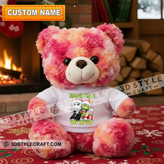 Six Seven Christmas Bear, Personalized Teddy Bear Shirt style option 1