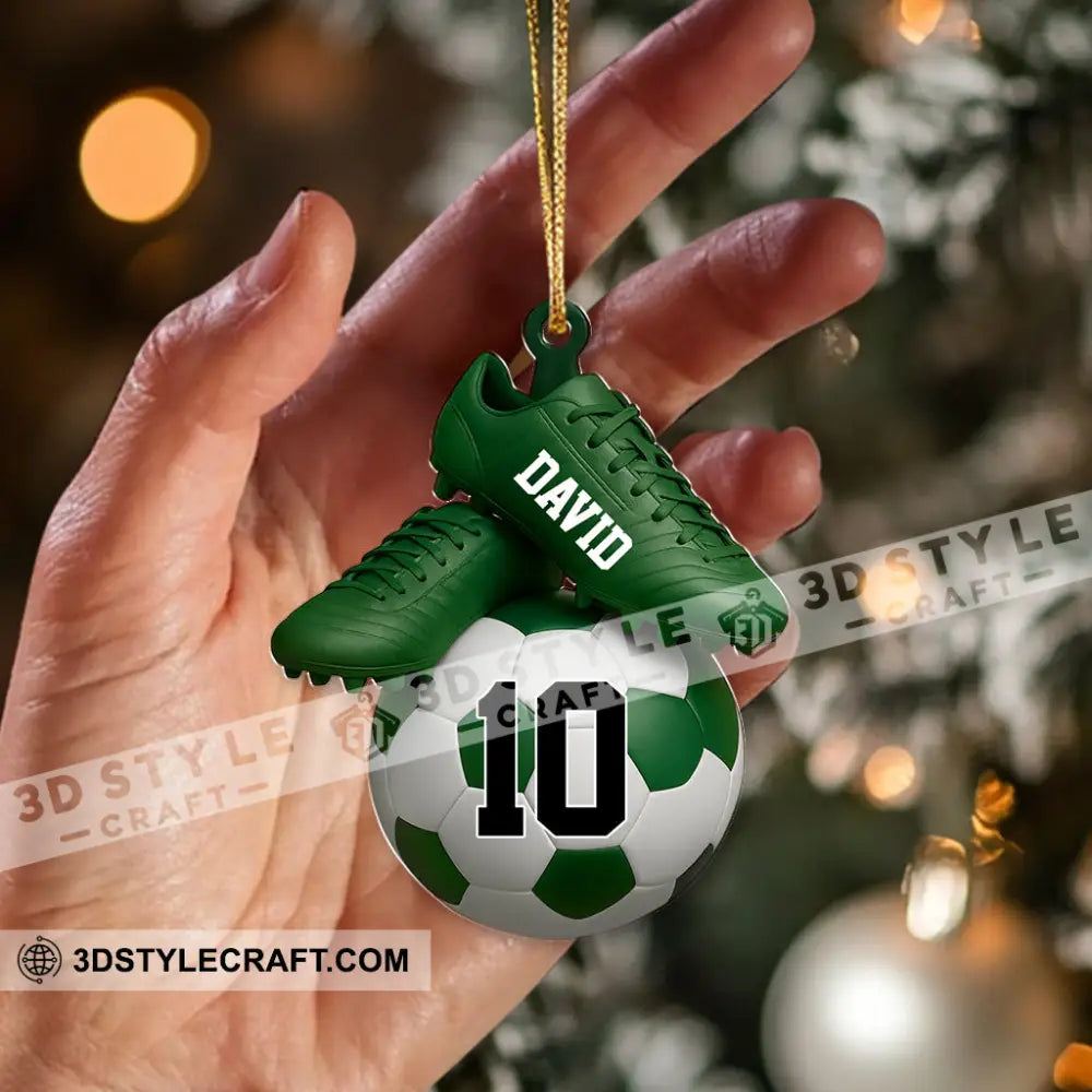Soccer Home Decor Christmas Ornament Personalized Ornament Ornament