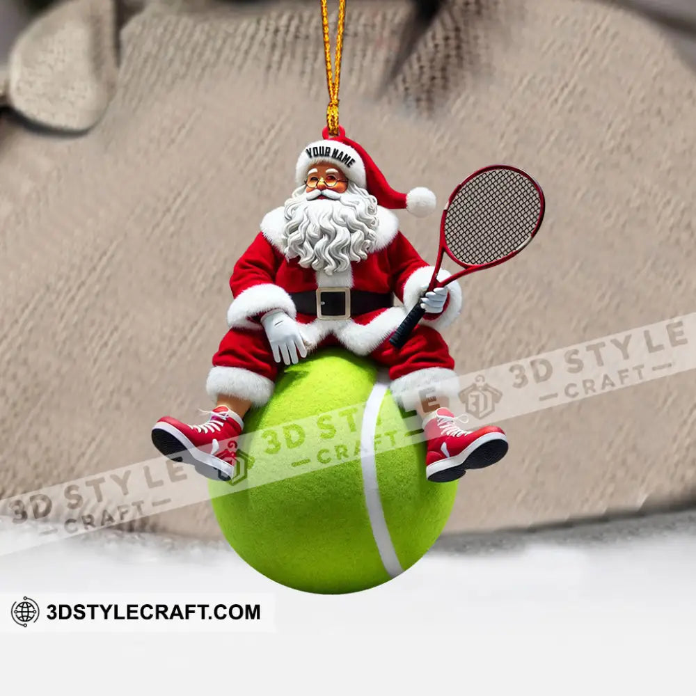 Sport Lover Santa Home Decor Christmas Ornament Personalized