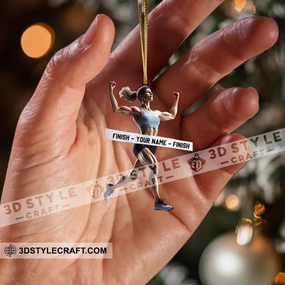 Strong Woman Home Decor Christmas Ornament Personalized