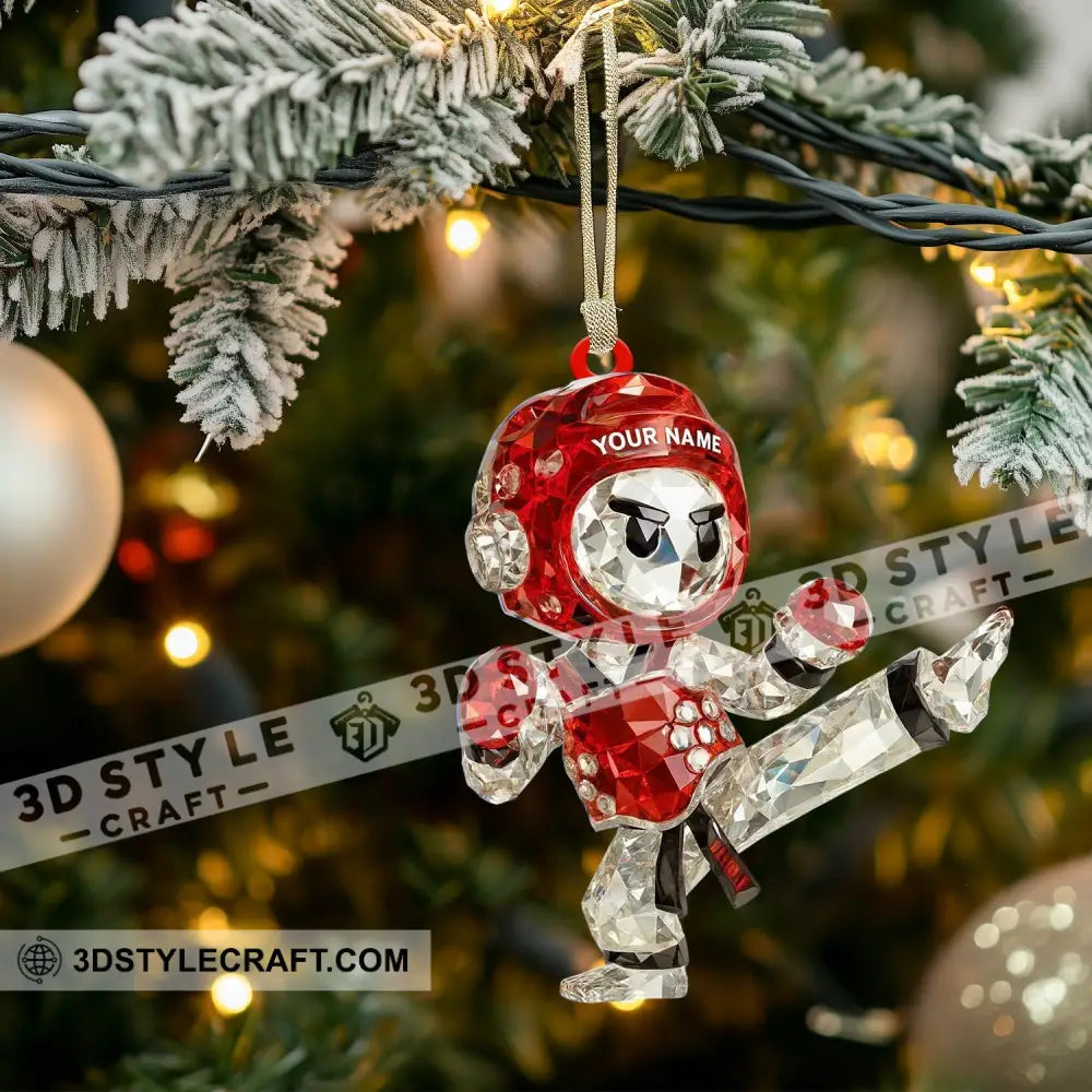 Taekwondo Christmas Home Decor Christmas Ornament Personalized Ornament Ornament