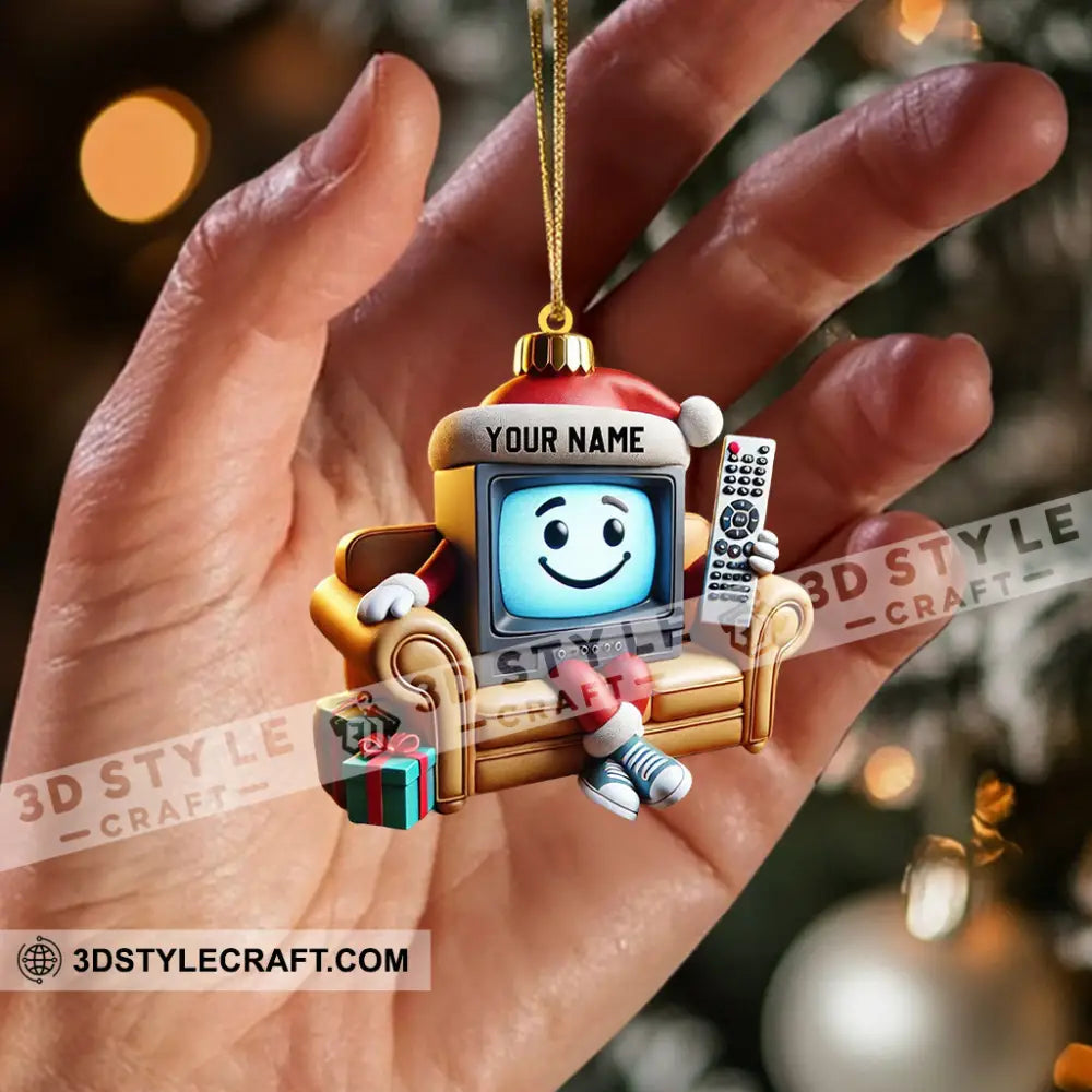 Television Home Decor Christmas Ornament Personalized
