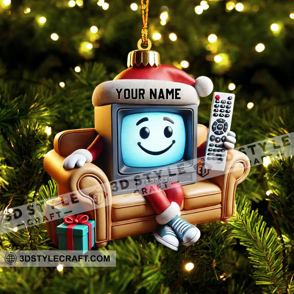Television Home Decor Christmas Ornament Personalized
