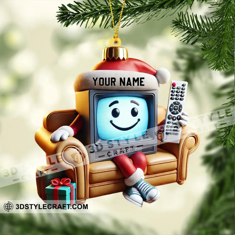 Television Home Decor Christmas Ornament Personalized