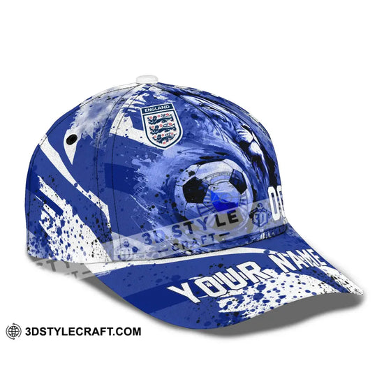 Unisex Cap, Custom Name And Number Cap - England National Team Lion Ball style option 4