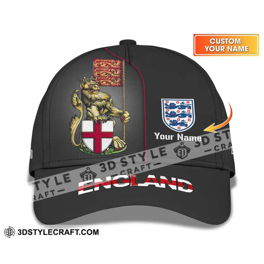 Unisex Cap,  Custom Name Cap - England Shirt Custom Cap style option 1