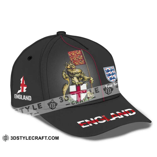 Unisex Cap,  Custom Name Cap - England Shirt Custom Cap style option 4