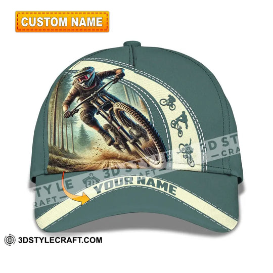 Unisex Cap, Custom Name Mountain Bike Hat style option 1