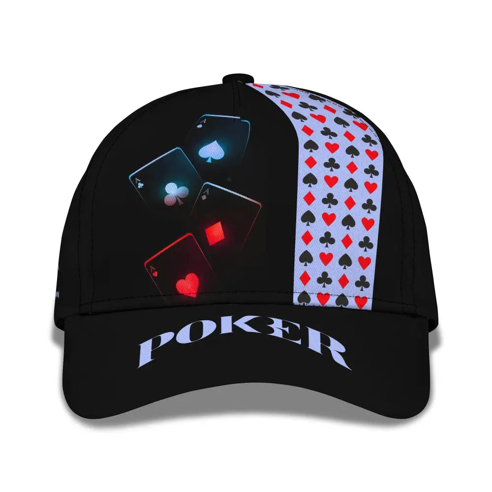 Unisex Cap Custom Name Poker Classic Hat Casino T-Shirt