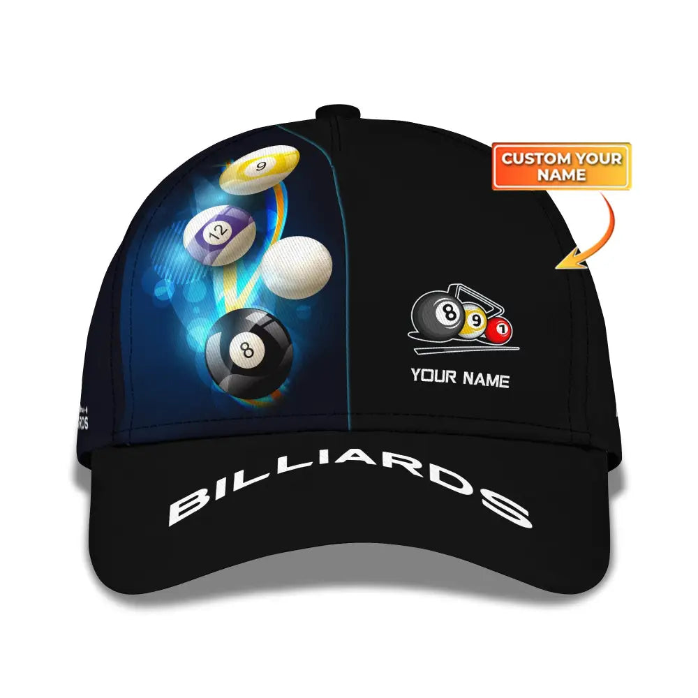 Unisex Cap Personalized Billiards Classic Hat Gift For Lovers T-Shirt