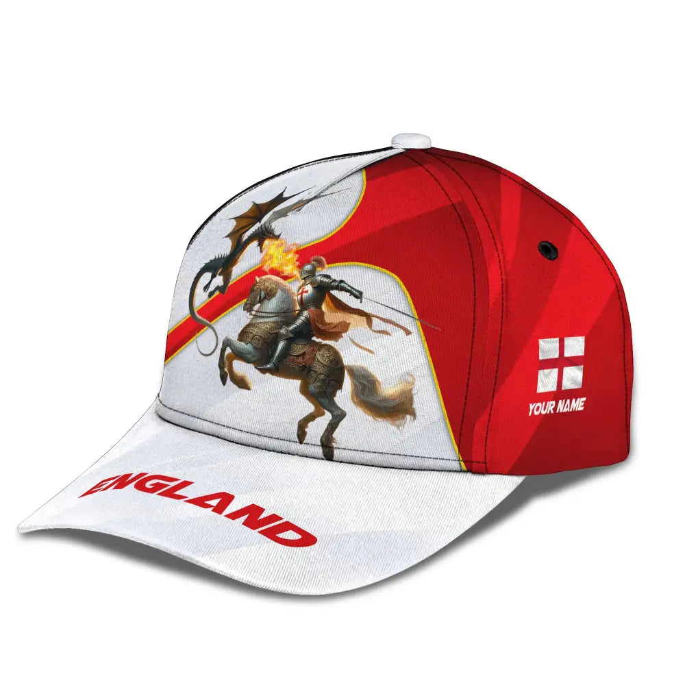Unisex Classic Cap England English Hat Knight Apparel T-Shirt