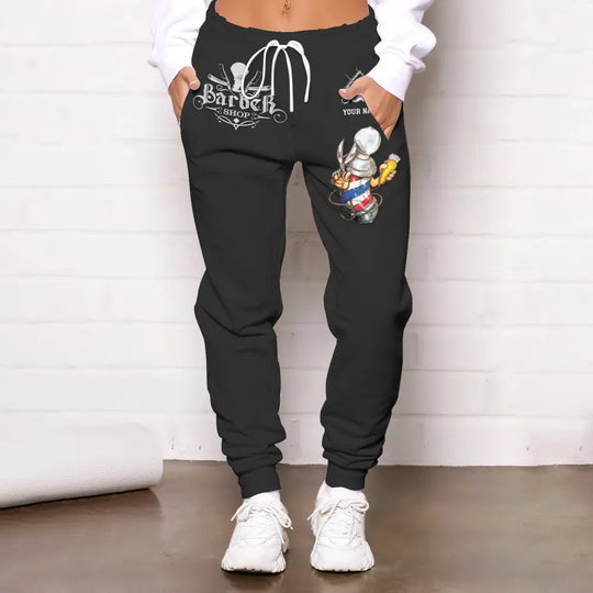 Unisex Clothing, Barber Jogger, Barber Sportwear, Jogger Pant For Men and Women style option 2