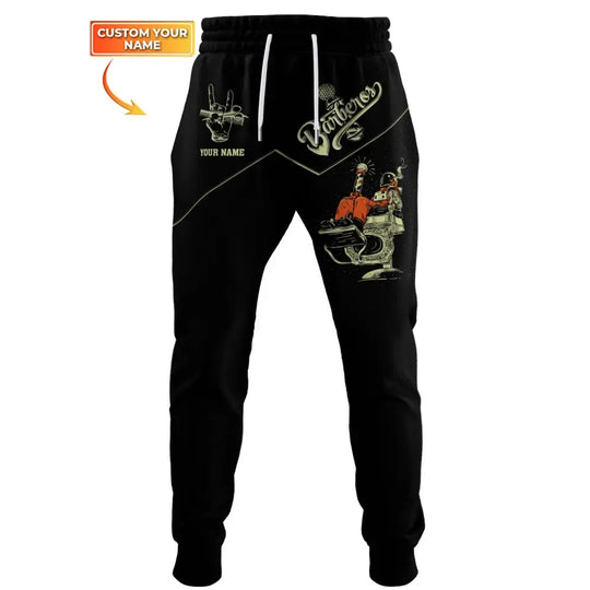 Unisex Clothing, Barber Jogger, Barber Sportwear, Jogger Pant For Men and Women style option 1